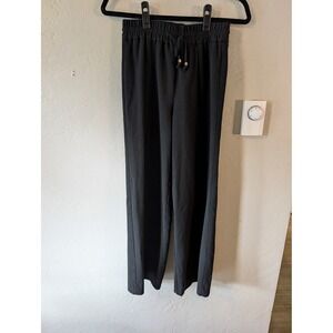 Zara wide leg Black trouser pants sz XS